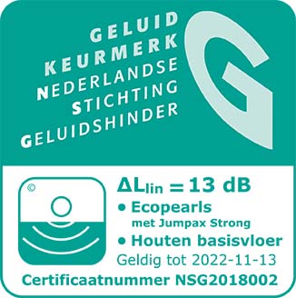 NSG-keurmerkgeluid 2018002 Jumpax Strong - Ecopearls 2cm - kaal